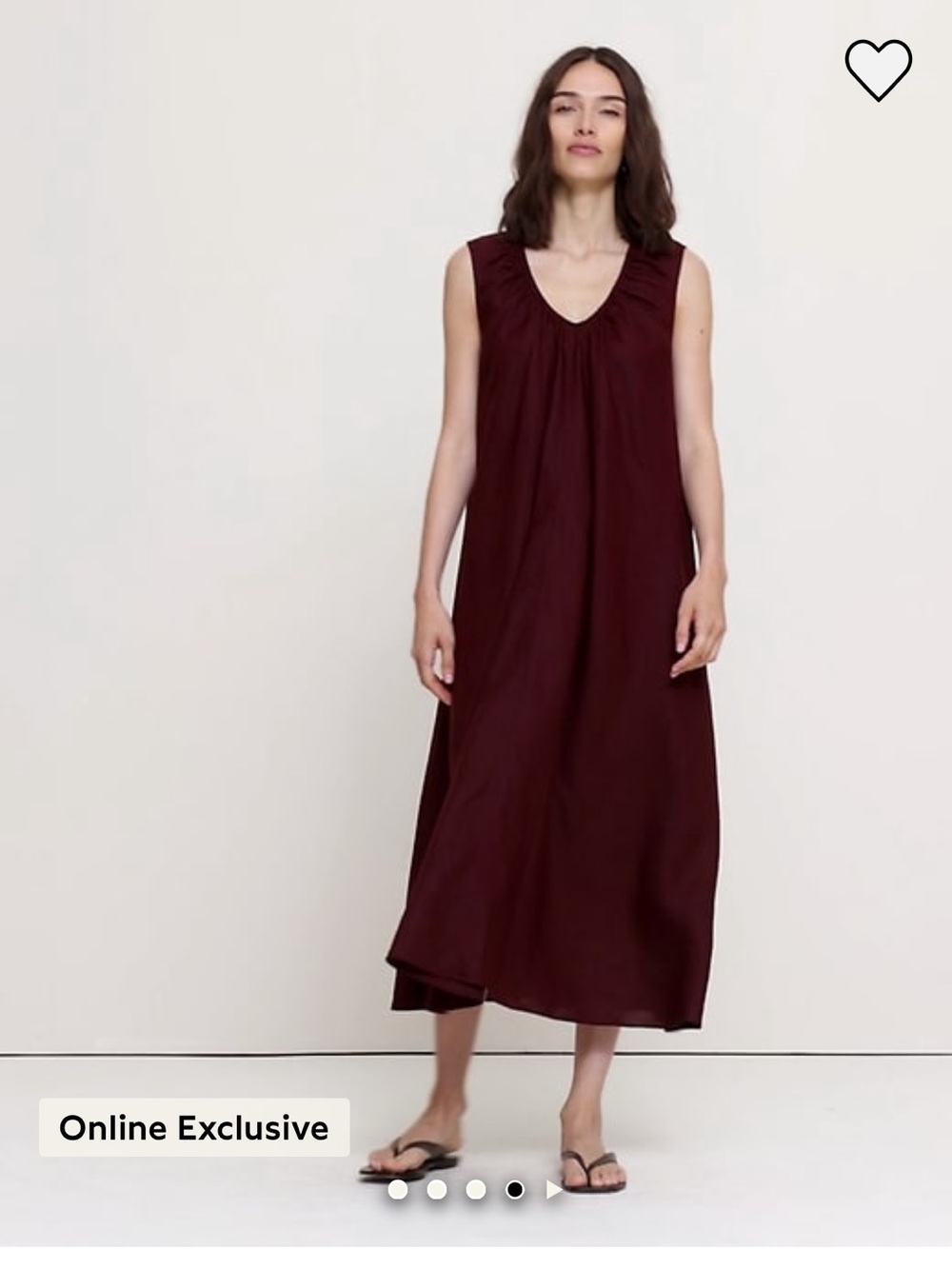 Banana Republic Linen Scoop Neck Dress - Picture 3 of 10